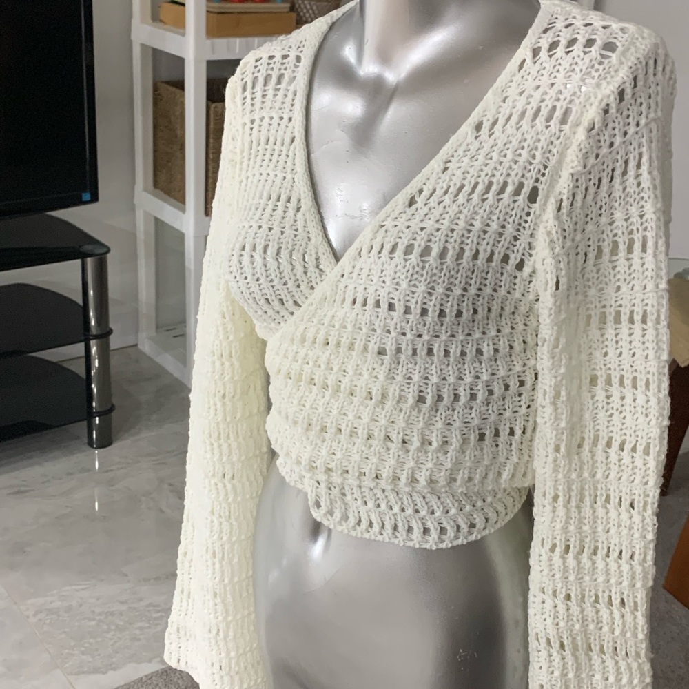Elegant Cream Knit Sweater